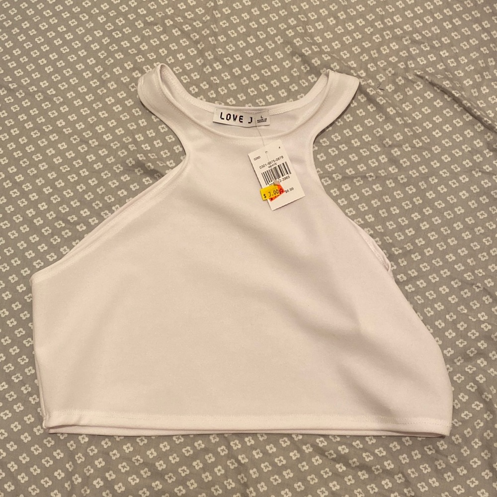 White crop tank